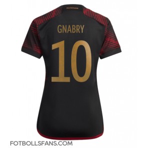 Tyskland Serge Gnabry #10 Replika Bortatröja Damer VM 2022 Kortärmad